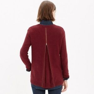 Madewell Back Zip Pullover Sweater
